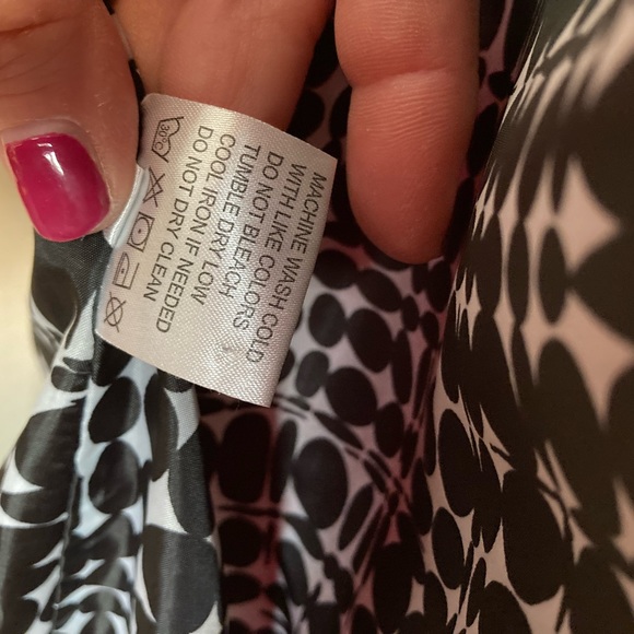 Darling, red sateen, Calvin Klein raincoat size small. - Picture 11 of 15